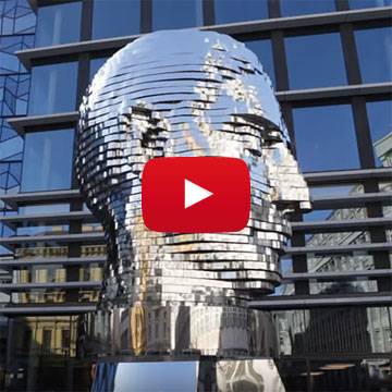 Die Kafka-Statue in Bewegung