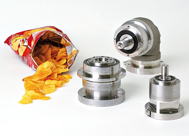 APEX Getriebe und eine Tüte Chips.